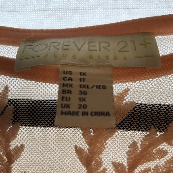 Blush pink spring dress size 1X by Forever 21 - Picture 3 of 3